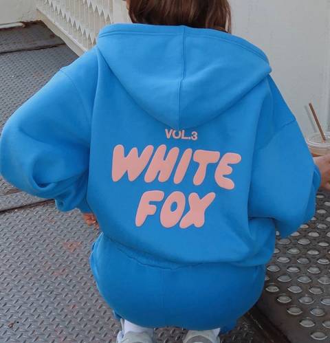 Offstage Zip Front Hoodie Azure