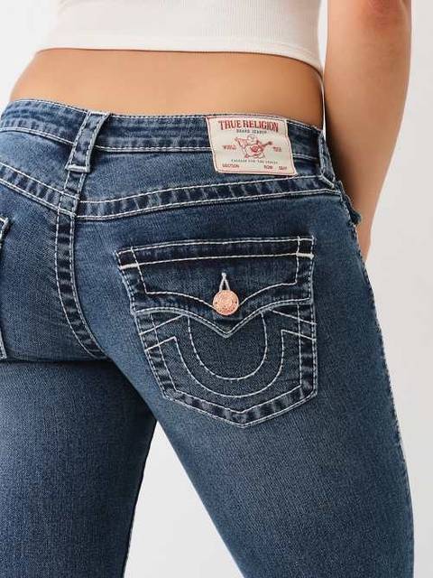Low rise, boot cut jeans