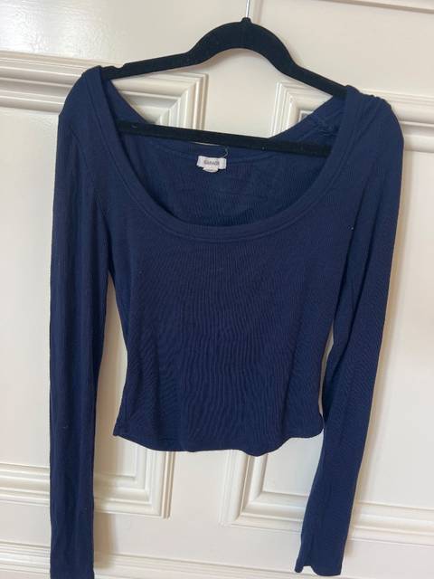 Dark blue long sleeve shirt